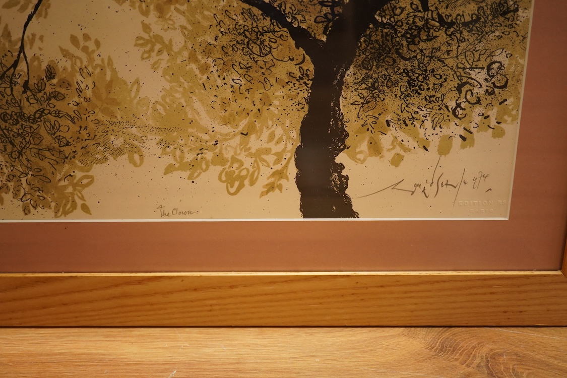 Ronald Searle (1920-2011), ‘The Clown’, signed in pencil, limited edition 92/99, Michel Casse, Litho-Paris stamped, colour lithograph, 64 x 49cm